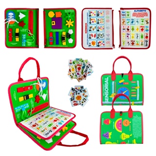 Livro Educativo Montessori: Meu Livrinho Sensorial Maleta Educativa - Horas em Oferta na Shopee