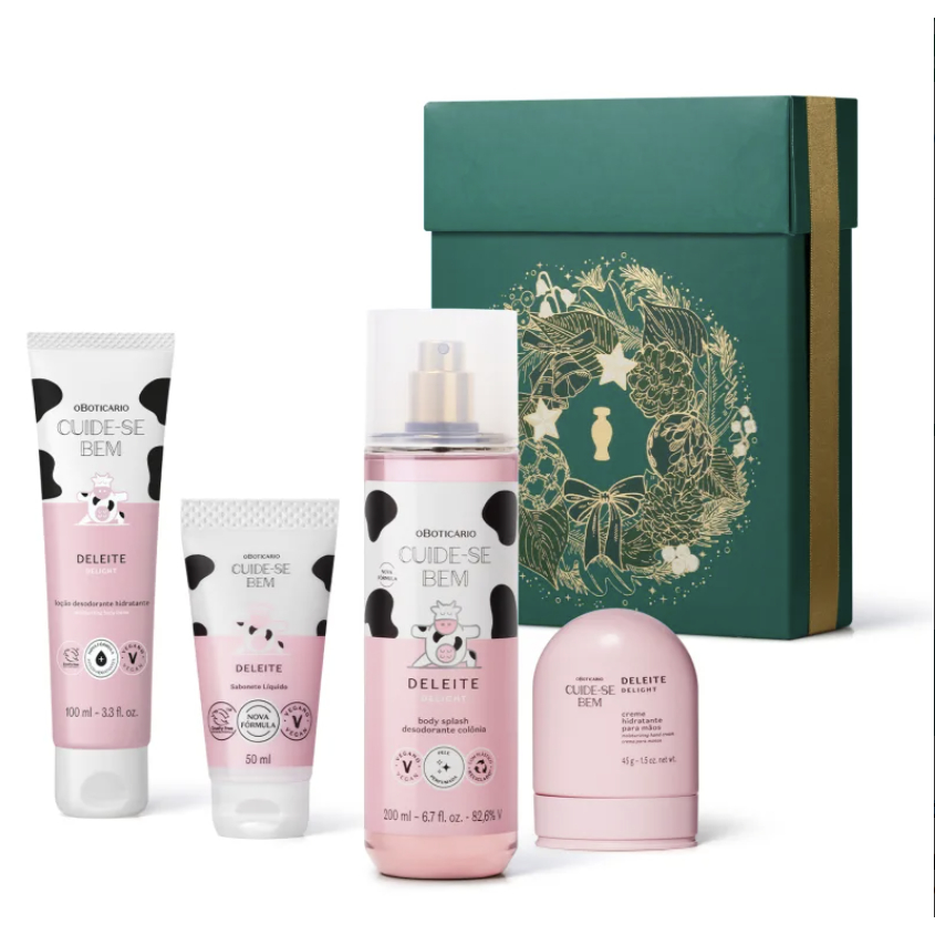 Kit Presente Natal Cuide-Se Bem Deleite (4 itens) O Boticário