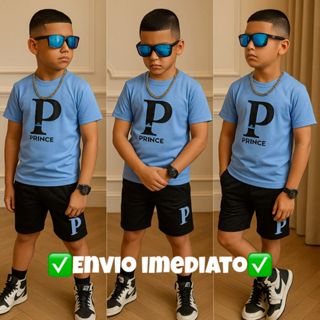 Conjunto Infantil Juvenil Menino Estiloso Blogueirinho Kit Verão Camisa E Bermuda em Oferta na Shopee