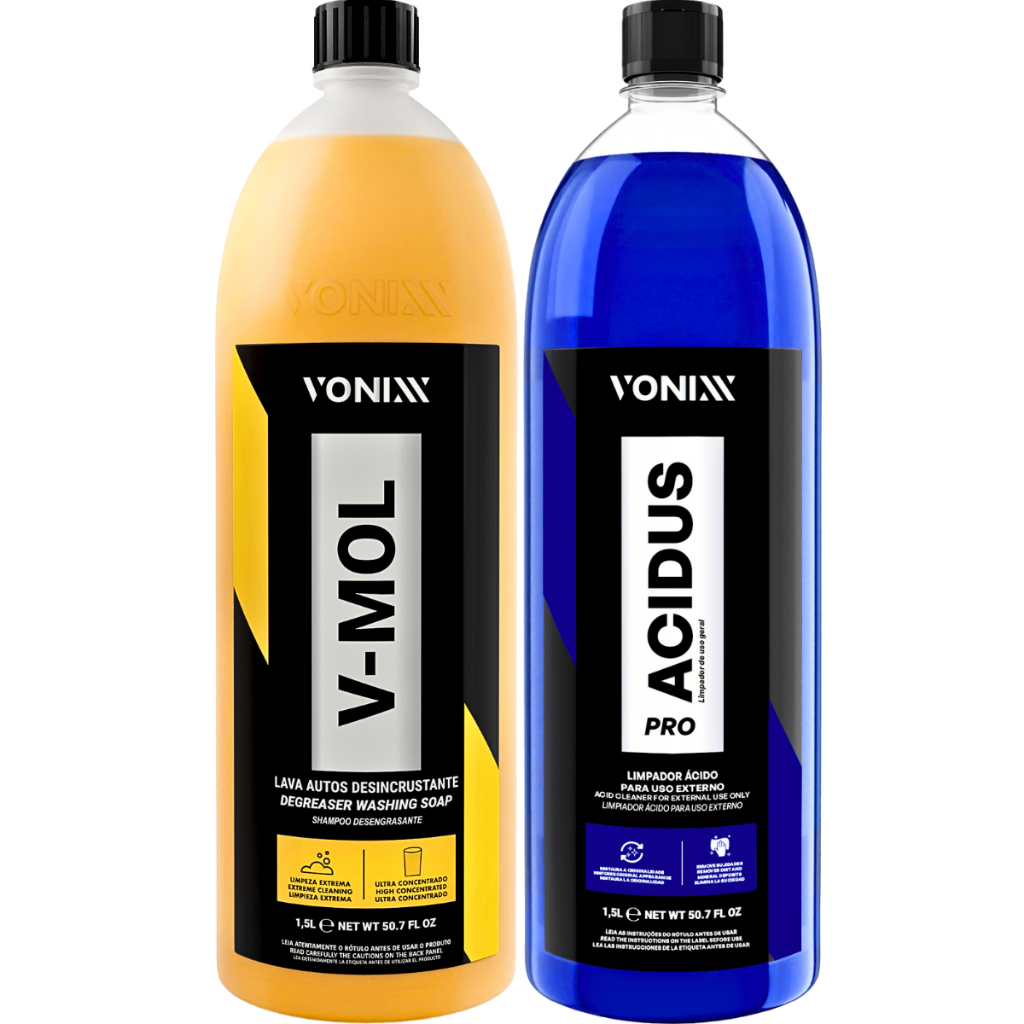 Kit Lavagem Automotiva V Mol Limpador Ácido Acidus PRO para Chassi Rodas Motor em Oferta na Shopee
