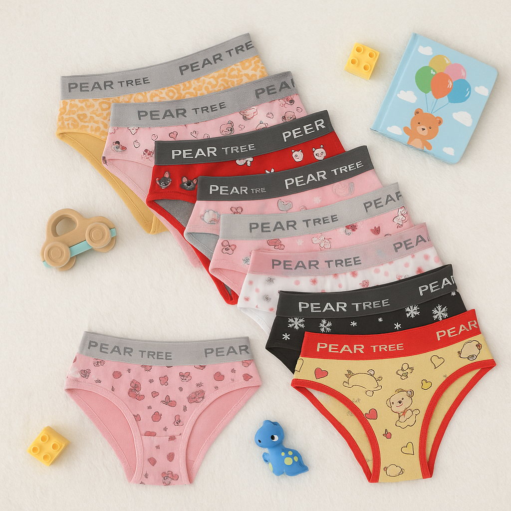 Kit Calcinhas Infantis Menina Moça Feminina Em Algodão Conforto Dia a Dia em Oferta na Shopee