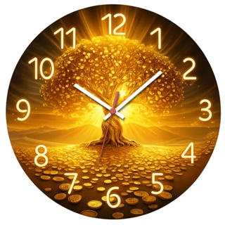 Relógio de Parede Decorativo Esotérico Pendulart 29cm Adesivado Silencioso em Oferta na Shopee