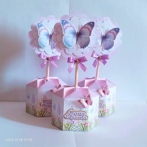 TODOS OS TEMAS !!! Centros de Mesa Personalizados aniversário e festa _ caixa sextavada
