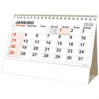 Calendario Mesa 18,5x13cm Wire-o em Oferta na Shopee