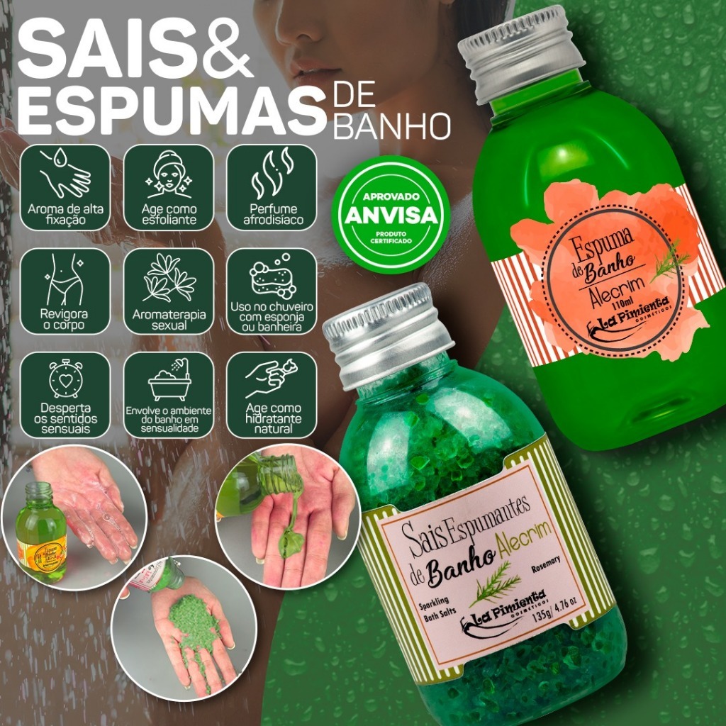 KIT SAIS E ESPUMAS DE BANHO AFRODISÍACO DESCUBRA O SEGREDO PARA UM BANHO SENSUAL