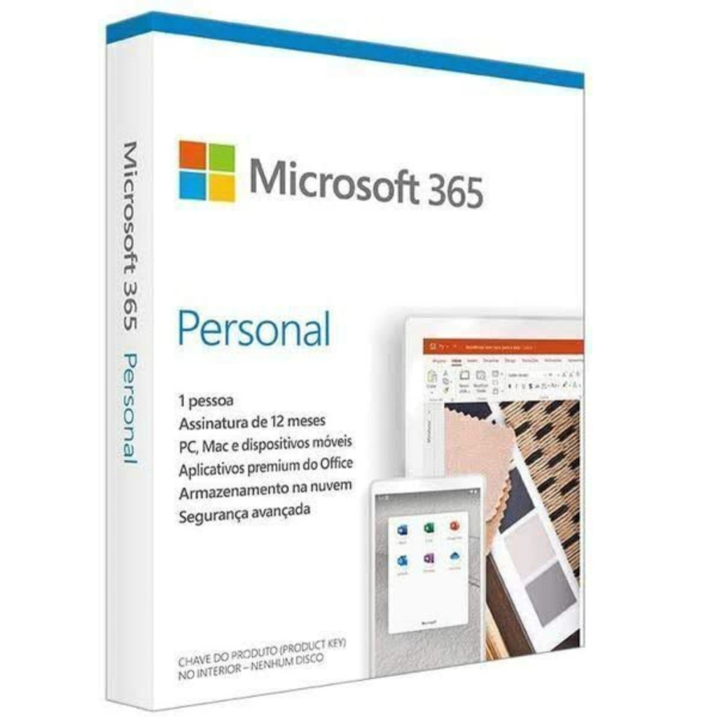 Microsoft 365 Personal 1 Licença, Assinatura 12 meses - Licença Digital