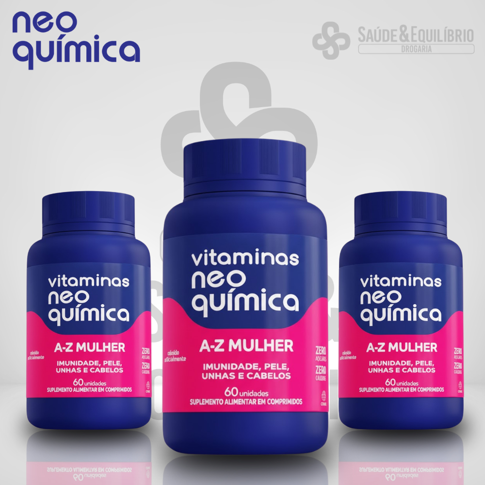 Vitamina A-Z Mulher Imunidade Energia Cabelos Unhas Pele em Oferta na Shopee