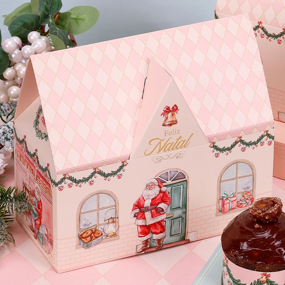 5 CASINHA PARA 2 MINI PANETONES DOCE NATAL 5159 ( JANGO NATAL 2025 ) — imagem 2 de 2