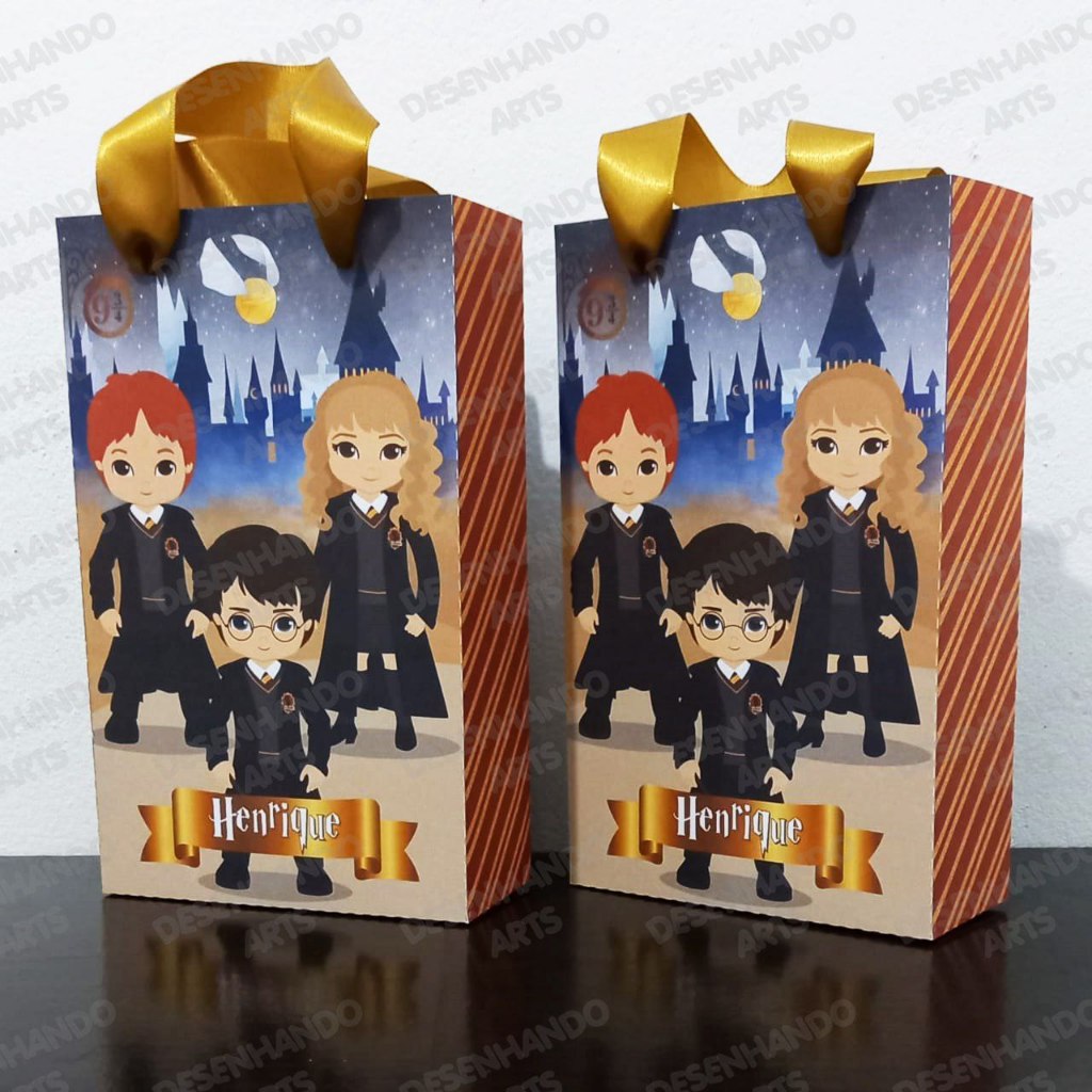 Kit 10 a 50 Sacolinhas Personalizadas Festa Aniversário Lembrancinha