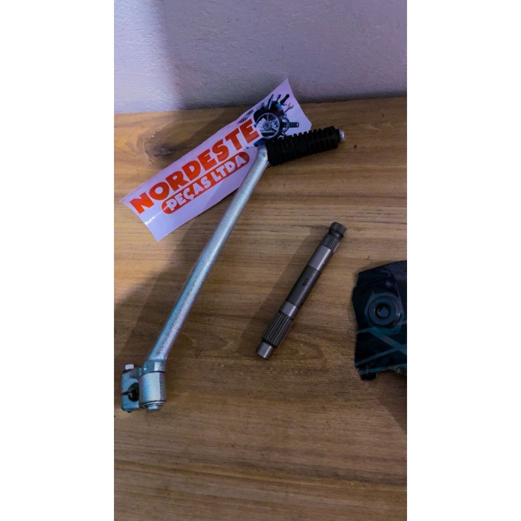 Eixo Pedal Partida+Pedal+retentor Titan 125 94 A 99 Cg 125 83 A 94 Audax