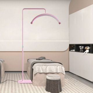 Luminária LED Arco Meia Lua Com Suporte Celular Base de Chão Profissional Multifuncional em Oferta na Shopee