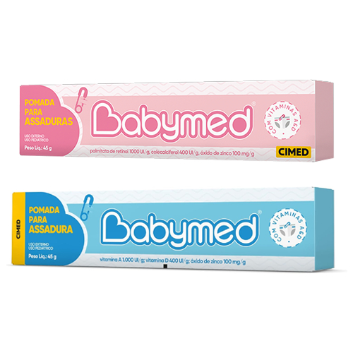 Kit com 2 Pomadas para Assadura Babymed 45g - Menino ou Menina