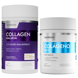 Kit Colágeno Verisol Tipo 1 90 Caps + Colágeno Tipo 2 60 Caps Nutrilibrium em Oferta na Shopee