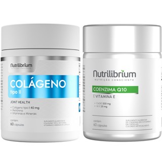 Kit Colágeno Tipo 2 30 Caps + Coenzima Q10 200mg 60 Caps Nutrilibrium em Oferta na Shopee