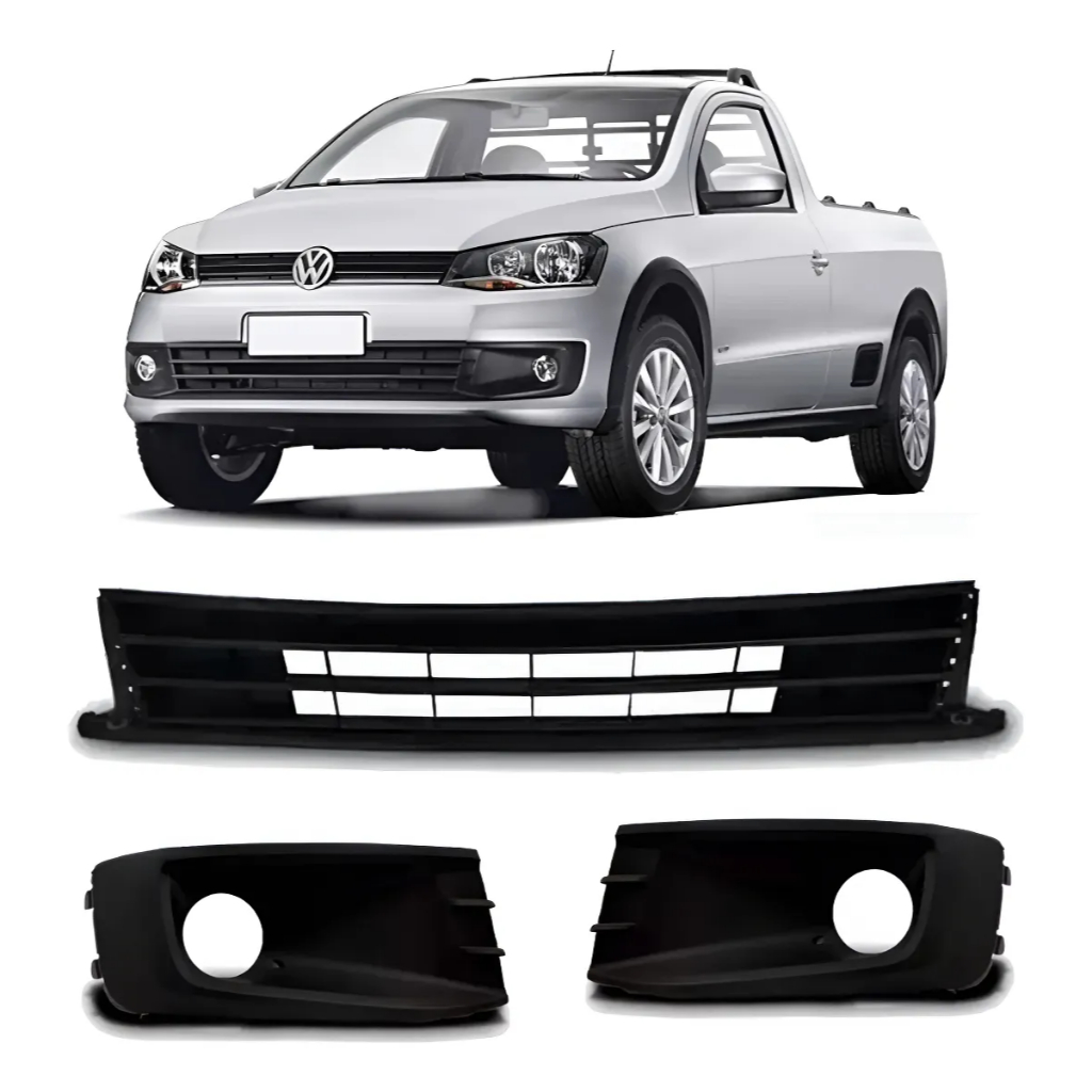 Kit Grade Parachoque Gol Track Saveiro G6 2013 2014 2015 2016 Fosco