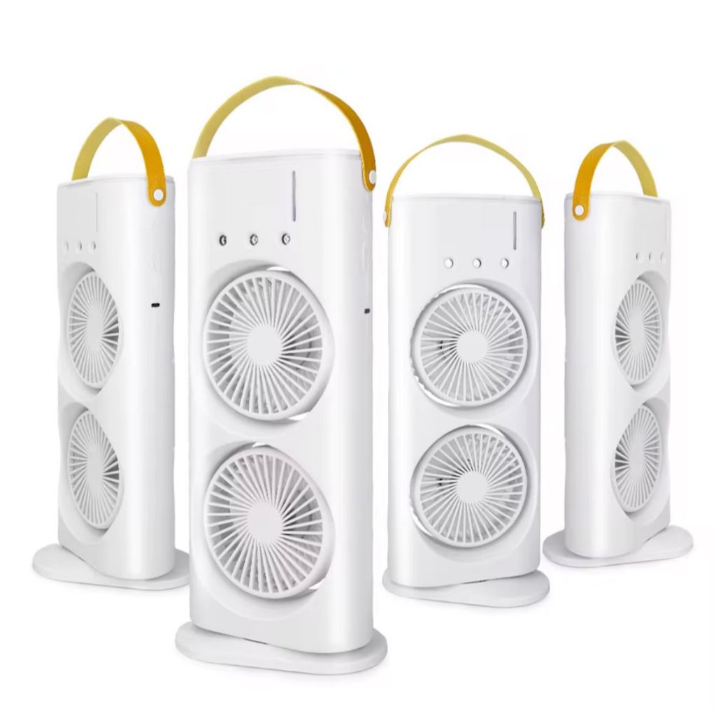 REFRIGERADOR DE AR DUPLO COM DUAS SAIDAS DE AR NÃO ACOMPANHA CONTROLE E RESERVATORIO DE ÁGUA TEM LED CARREGAMENTO TIPO C