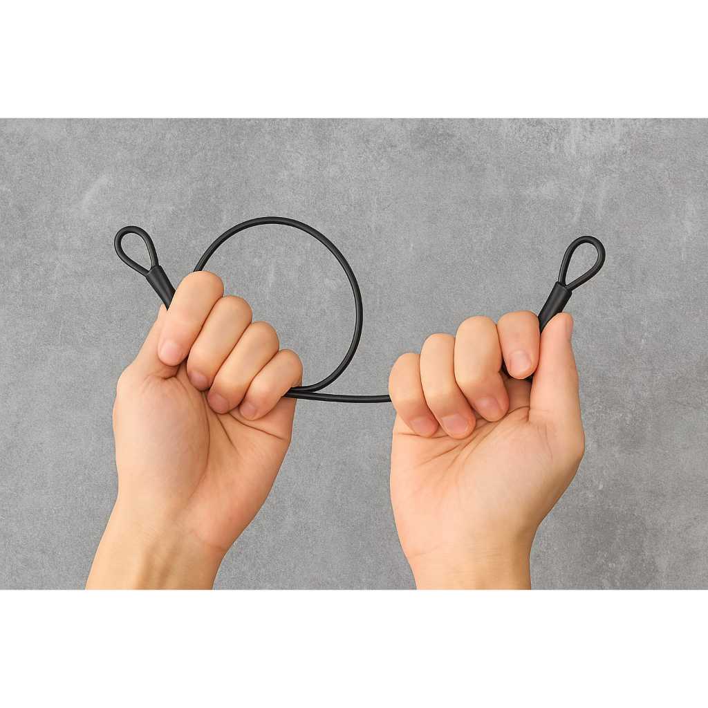 3 Lacre De Segurança De Cabo De Aço Revestido PVC Com 35cm P/ Malas  Bolsas Capacetes Guarda Roupas em Oferta na Shopee