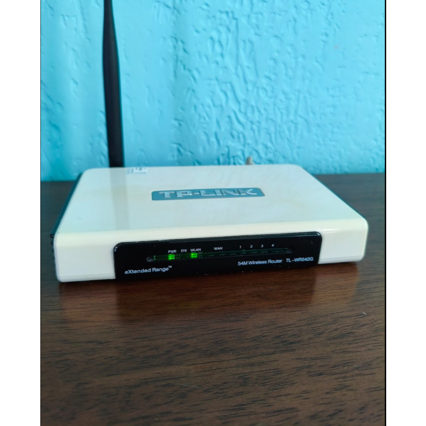 Roteador Wireless Tp-link Mod:  54mbps 4 Portas ( Usado )