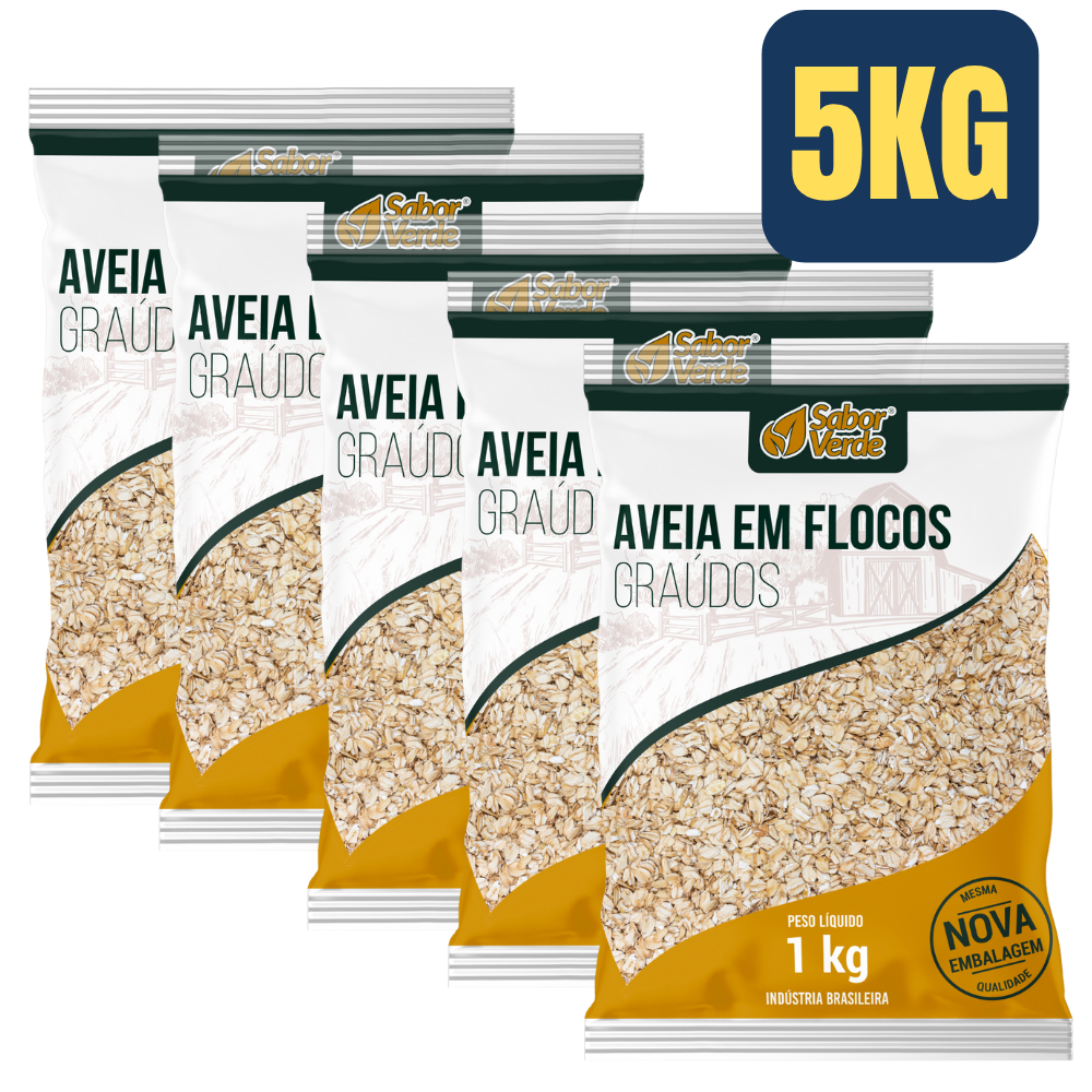 AVEIA EM FLOCOS GRAÚDOS – Rico em Fibras em Oferta na Shopee
