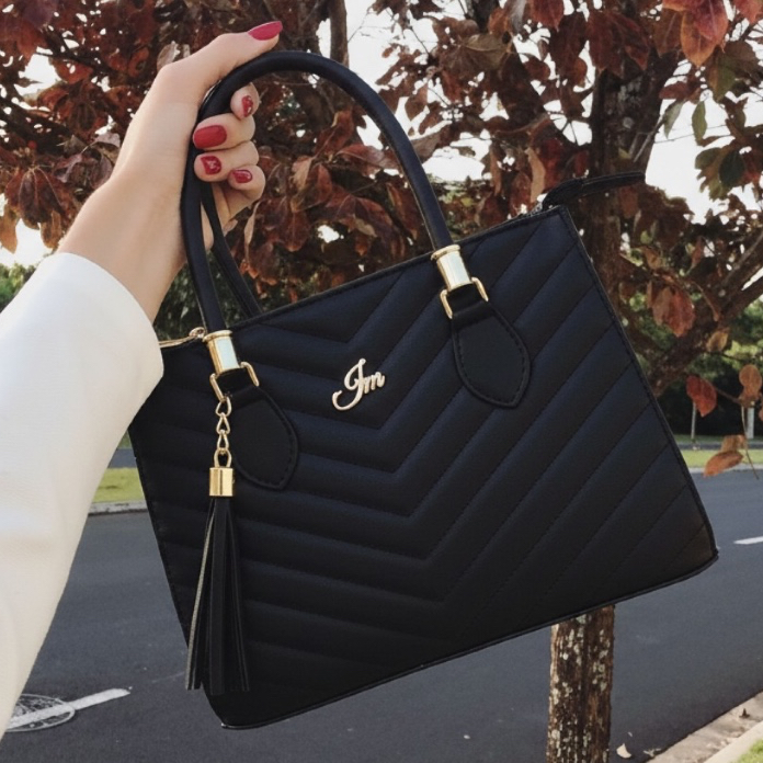 Bolsa Feminina Média com Alça Transversal Immateriale Exclusiva em Oferta na Shopee