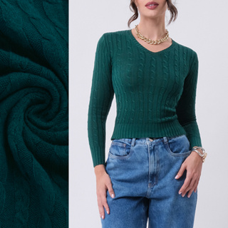 Lovito Suéter Liso Casual Feminina LB716BRL746 em Oferta na Shopee