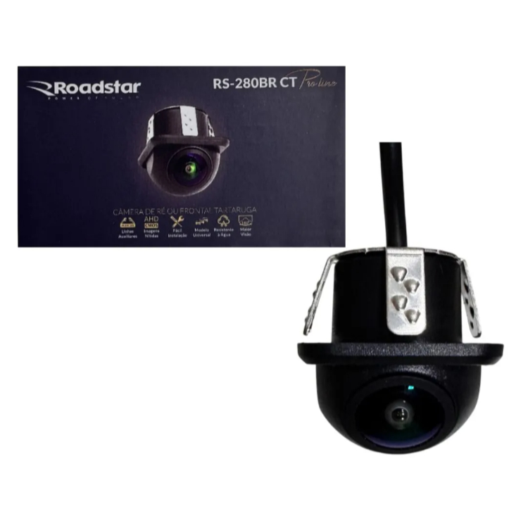 Câmera Tartaruga Re/Frontal Roadstar RS280BR em Oferta na Shopee