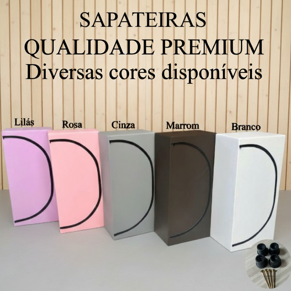 Sapateira Infantil / Adulto Corino Ziper, Envio em 24 Hs 4 Prateleiras | Organizador Sapatos Durável