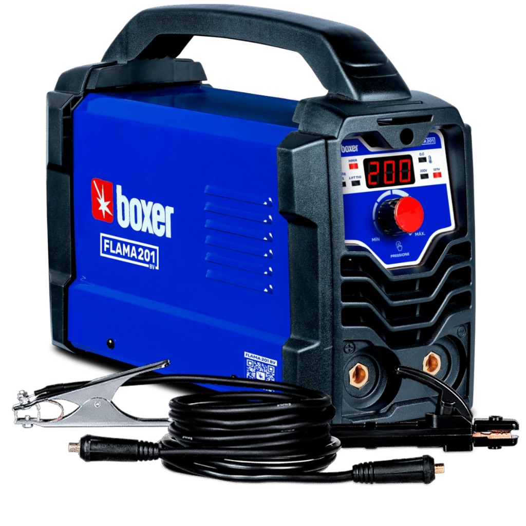 Máquina Inversora Para Solda Bivolt CC/DC Eletrodo Revestido FLAMA201bv Boxer em Oferta na Shopee
