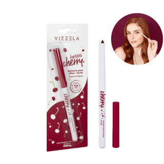 Vizzela Lapiseira Para Olhos Cherry Bordô - A Prova D'Água em Oferta na Shopee