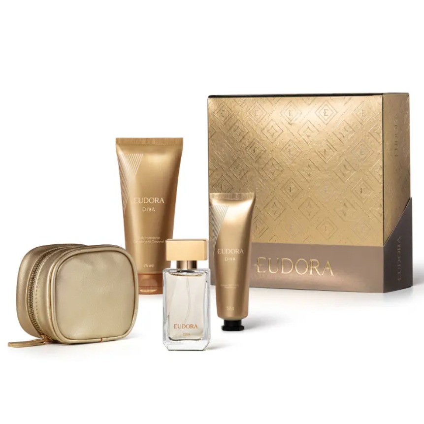 Kit presente natal Eudora Diva (4 Produtos)