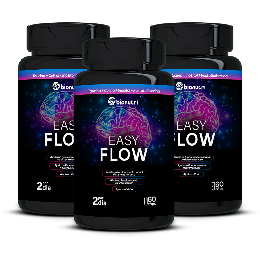 Kit 3x Suplemento Easy Flow (60 cápsulas) - Bionutri