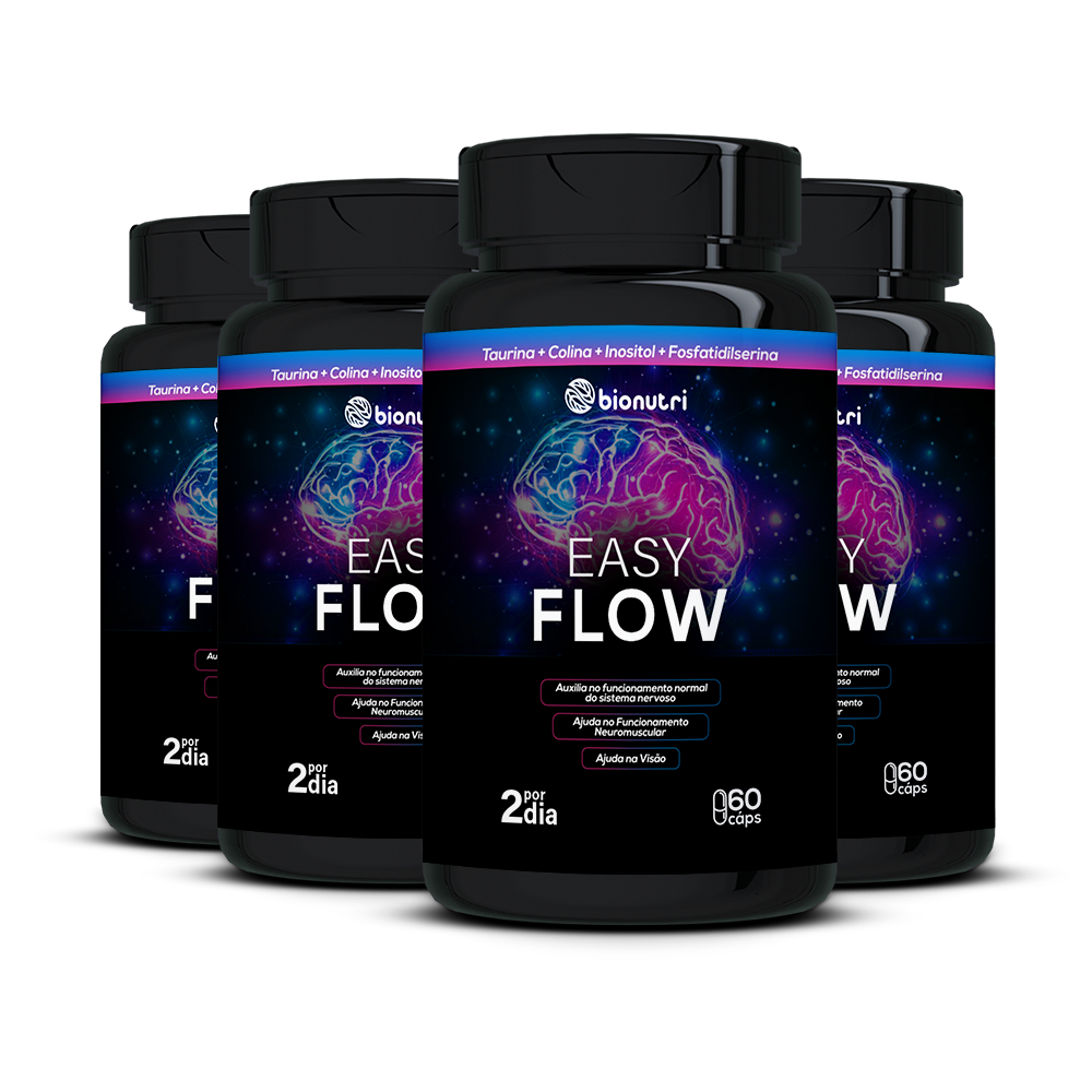 Kit 4x Suplemento Easy Flow (60 cápsulas) - Bionutri