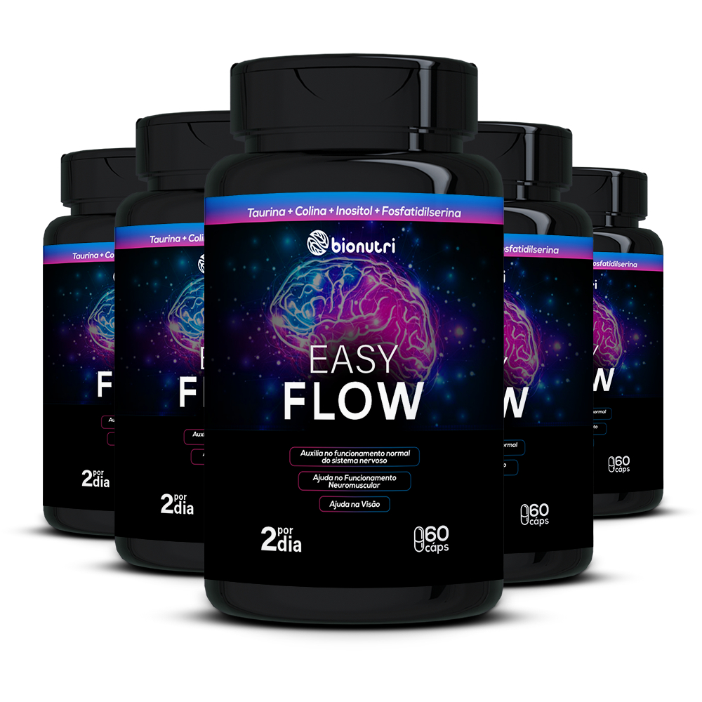 Kit 5x Suplemento Easy Flow (60 cápsulas) - Bionutri