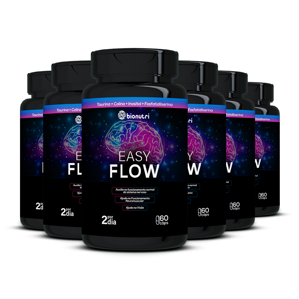 Kit 6x Suplemento Easy Flow (60 cápsulas) - Bionutri