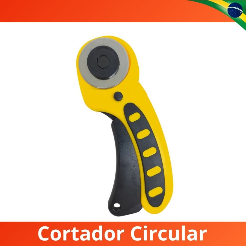Cortador Circular Papel Tecido para Patchwork Artesanato 45mm