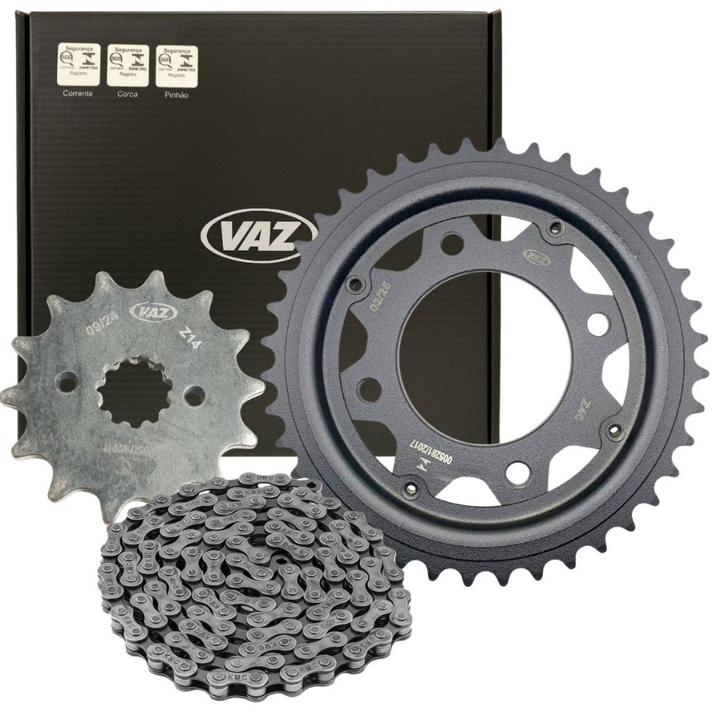 Kit Relação Cb 250f Twister 2016-2022 Com Retentor 40/14 Velocidade Final Vaz em Oferta na Shopee