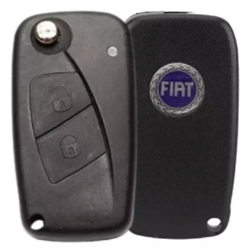 CARCAÇA PARA CHAVE CAVINETE FIAT PRETA 2 BOTÕES - COM LÂMINA - ACOMPANHA ADESIVO RESINADO em Oferta na Shopee