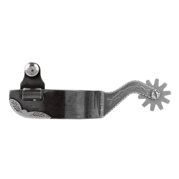 Espora 7367 BILLY 1 1/4 Preta Detalhe e Roseta 3067 Vinagre