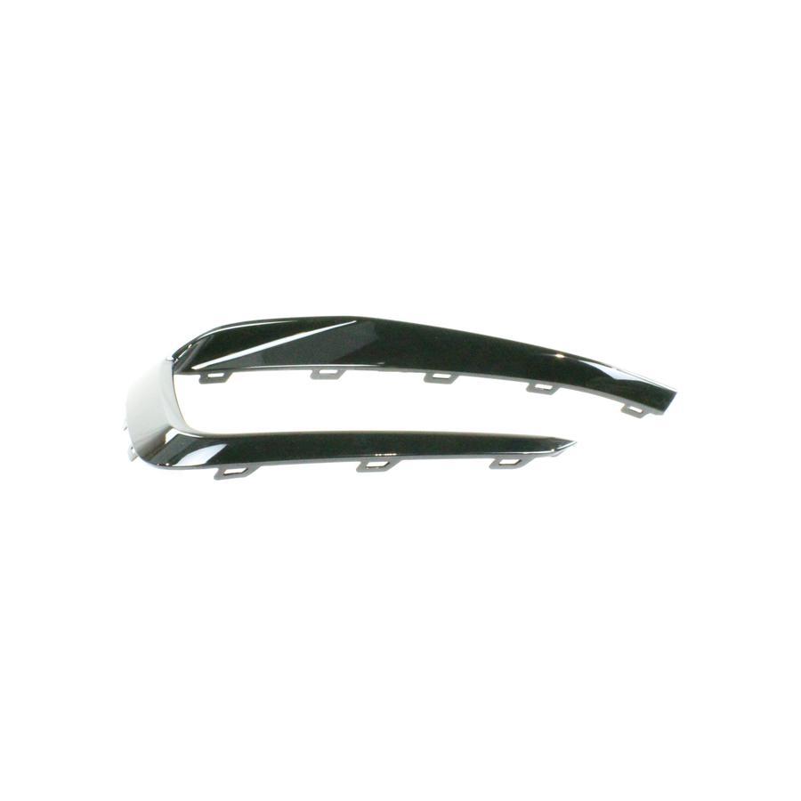 Friso Moldura Farol Milha Esq Polo Virtus Gts Original Vw Preto Esquerdo