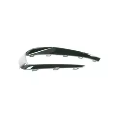 Friso Moldura Farol Milha Esq Polo Virtus Gts Original Vw Preto Esquerdo