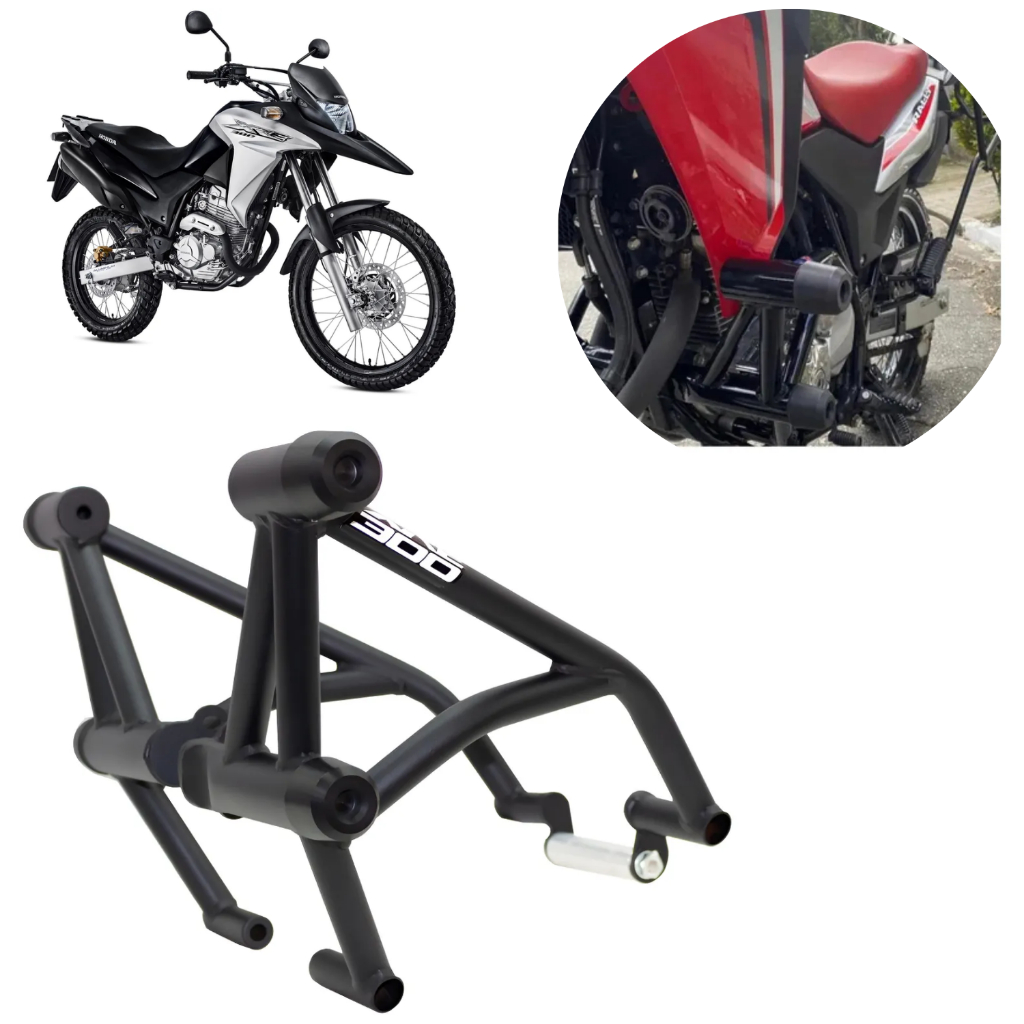Protetor Stunt Race Xre 300 Xre300 2009 Até 2025 Street Cage Protege Motor E Carenagem Slider