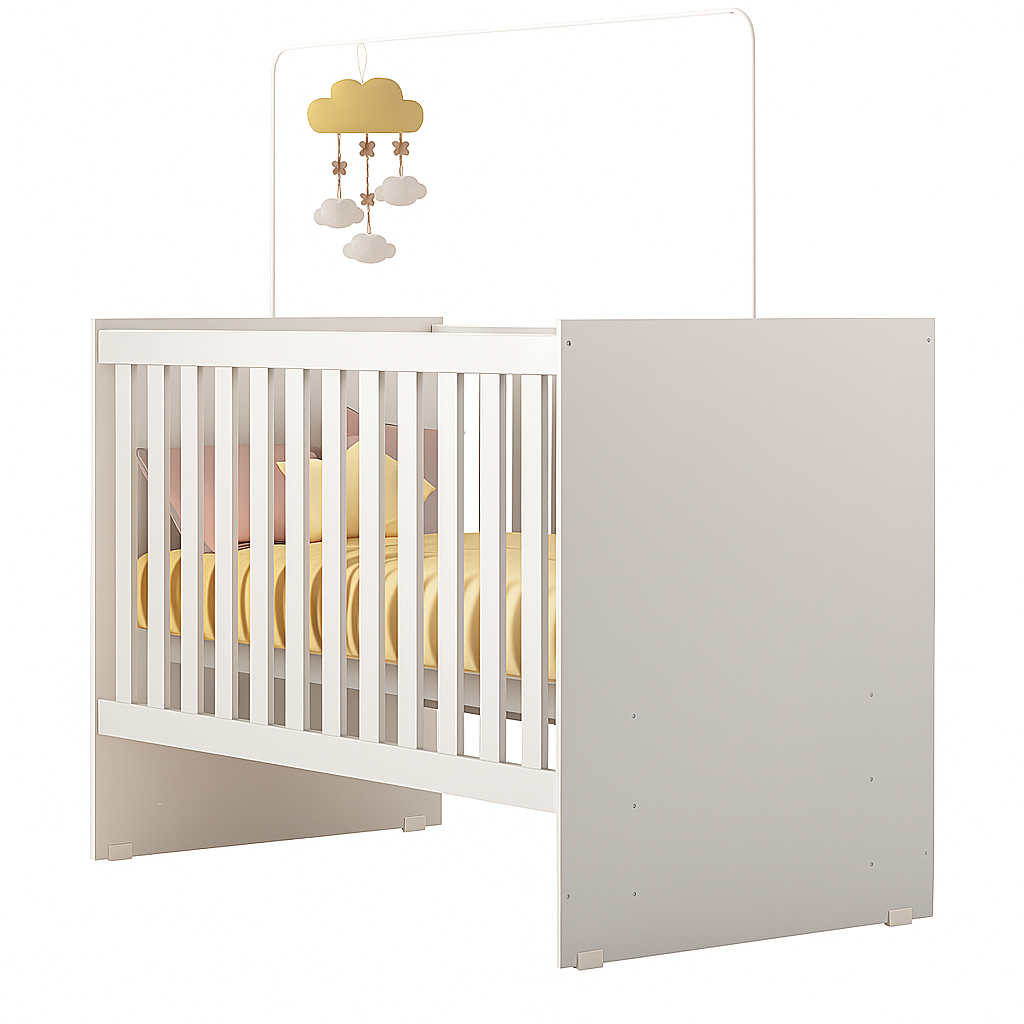Mini Berço Para Bebê Life Com Grades De Segurança 100% MDF em Oferta na Shopee