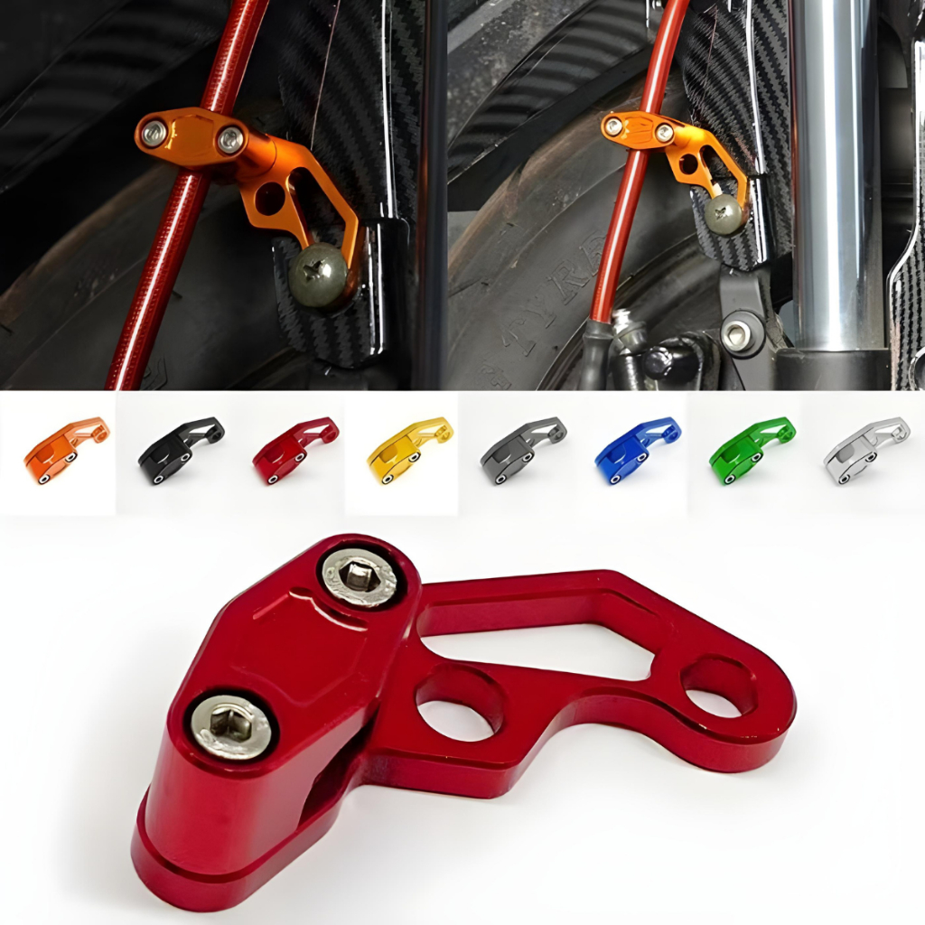 Grampo Abraçadeira Linha Óleo Freio Moto CNC Universal Alumínio Moto Bike Honda YBR Fan Titan Yamaha