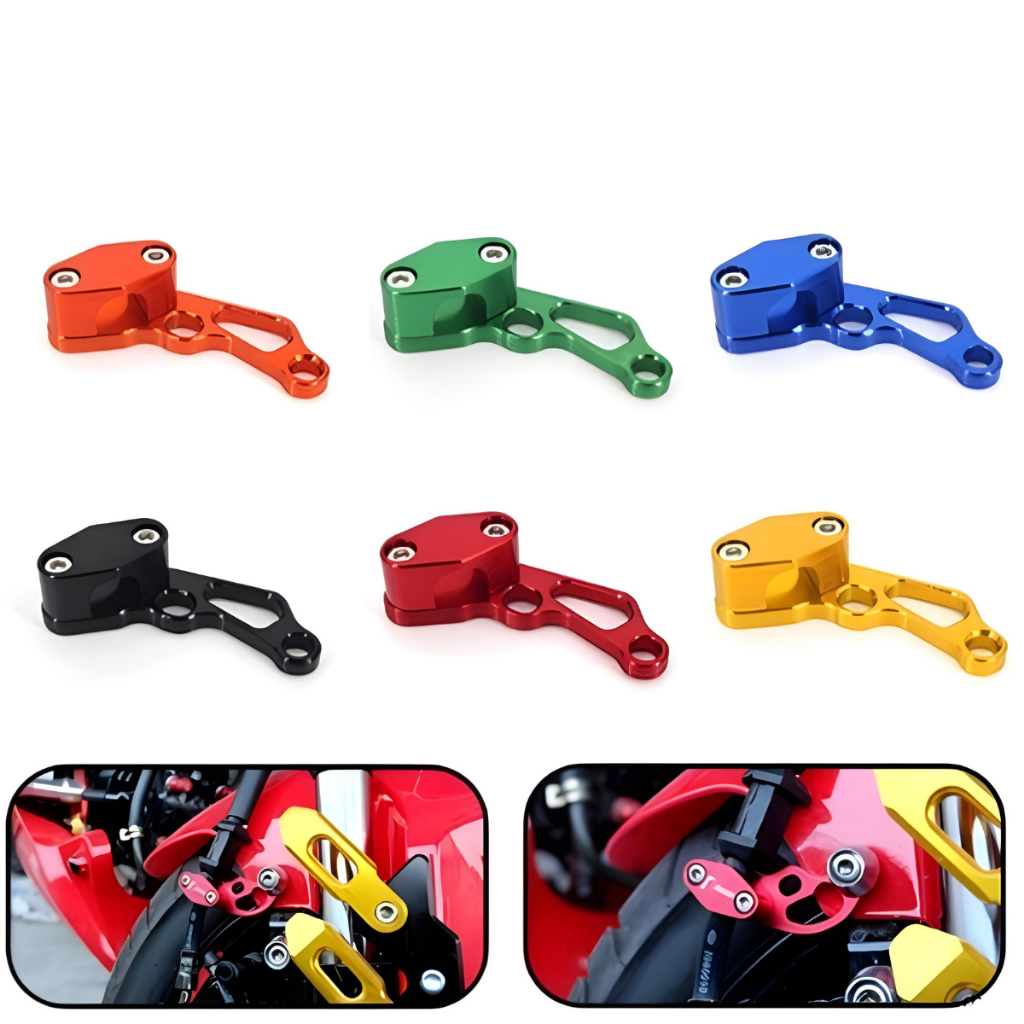 Suporte CLip Guia Cabo Freio CNC Moto Alumínio Universal Moto Bike Honda CG Titan YBR Fan Yamaha