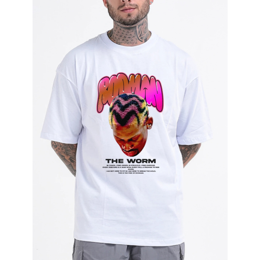 Camiseta Oversized Streetwear Masculina 100% Algodão Padrão Americano