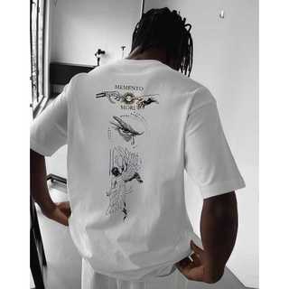 Camiseta Básica Momento Mori Masculina Feminina Unissex Streetwear Camisa T-Shirt Slim Algodão