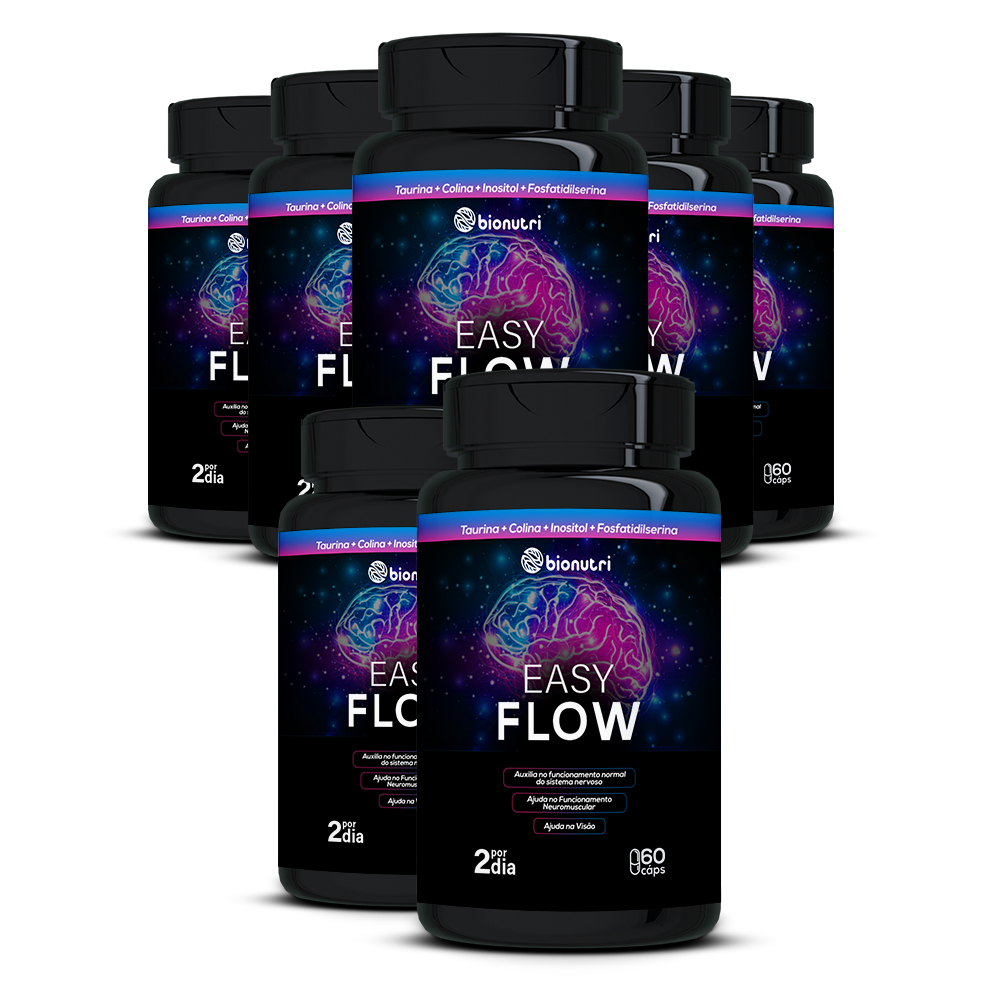 Kit 7x Suplemento Easy Flow (60 cápsulas) - Bionutri
