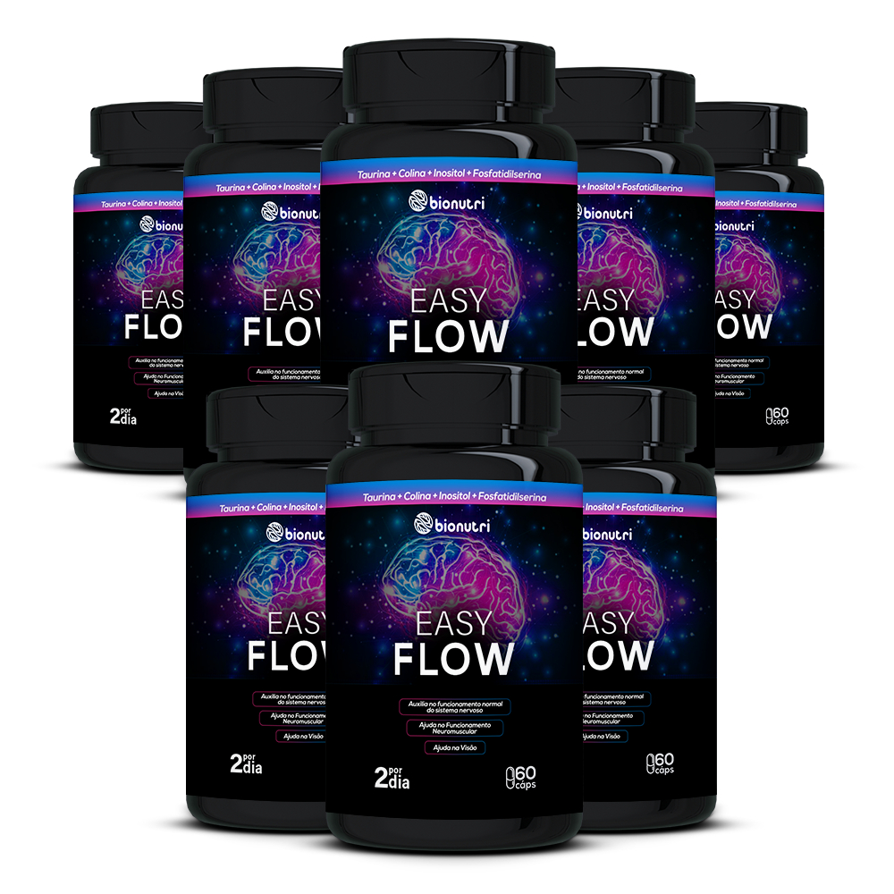 Kit 8x Suplemento Easy Flow (60 cápsulas) - Bionutri