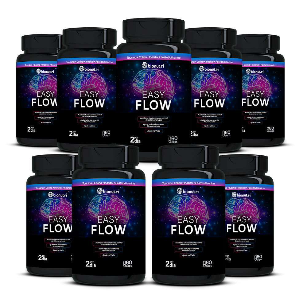 Kit 9x Suplemento Easy Flow (60 cápsulas) - Bionutri