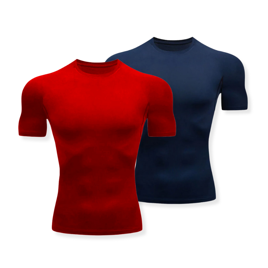 Kit 2 Camisas Compressão Masculina Dry Fit Treino Academia Manga Curta Fitness